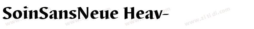 SoinSansNeue Heav字体转换